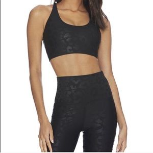 Beach Riot Rocky Top Black Leopard BNWT